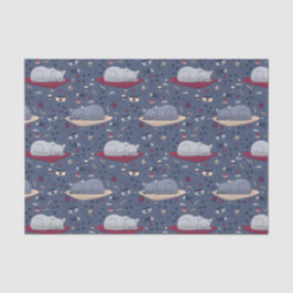 Niedlich und gemütlich Schlaflosigkeit Katze Träum Seidenpapier