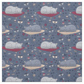 Niedlich und gemütlich Schlaflosigkeit Katze Träum Stoff (Muster)