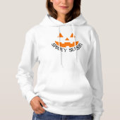 Niedlich und gemütlich Spooky Season Pumpkin Hallo Hoodie (Vorderseite)