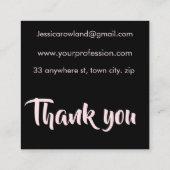 NIEDLICH UND GESPROCHEN HALLOWEG QUADRATISCHE VISITENKARTE (Rückseite)