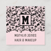 NIEDLICH UND GESPROCHEN HALLOWEG QUADRATISCHE VISITENKARTE (Vorderseite)