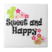 Niedlich und glücklich fliese (Vorderseite)