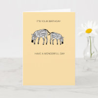 Niedlich und glücklich Kenya Zebras Geburtstag