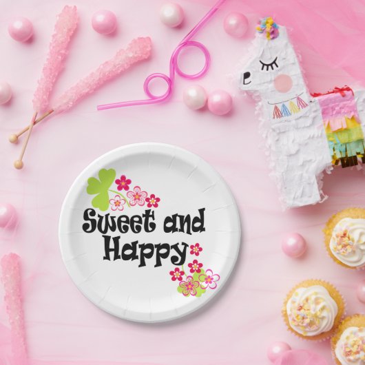 Niedlich und glücklich pappteller (Party)