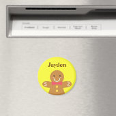 Niedlich und Happy Gingerbread Mann zu Weihnachten Magnet (In Situ (Geschirrspüler))