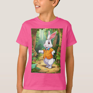 "Niedlich und kuschelig: Pink Rabbit Kids Fashion" T-Shirt