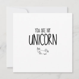 Niedlich und lustig Du bist mein Einhorn