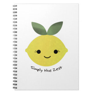 Niedlich und lustig einfach der Zest Kawaii Lemon Notizblock