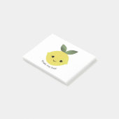 Niedlich und lustig einfach der Zest Kawaii Lemon Post-it Klebezettel (angewinkelt)