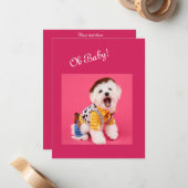 Niedlich und lustig gekleidet mitteilungskarte (Vorderseite/Rückseite Beispiel)