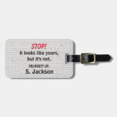 Niedlich und lustig gepäckanhänger (Vorderseite horizontal)