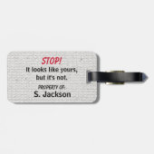 Niedlich und lustig gepäckanhänger (Rückseite horizontal)