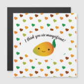 Niedlich und lustig ich denke, Sie sind Mangoifice Magnetkarte (Vorne/Hinten)