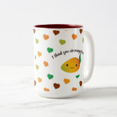 Niedlich und lustig ich denke, Sie sind Mangoifice Zweifarbige Tasse (VorderseiteRechts)
