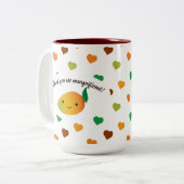 Niedlich und lustig ich denke, Sie sind Mangoifice Zweifarbige Tasse (Vorderseite Links)