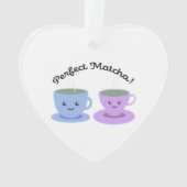Niedlich und lustig Perfect Matcha Ornament (Rückseite)