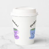 Niedlich und lustig Perfect Matcha Pappbecher (Links)