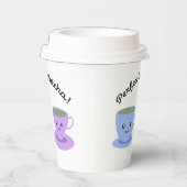 Niedlich und lustig Perfect Matcha Pappbecher (Rechts)