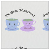 Niedlich und lustig Perfect Matcha Stoff (Nahaufnahme)