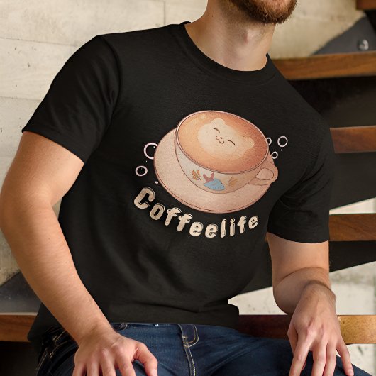Niedlich und modern Kaffee-Liebhaber T-Shirt