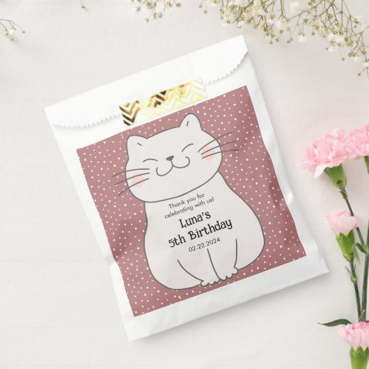 Niedlich und modern Kitten Geburtstag Geschenktütchen (Versiegelt)
