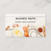 Niedlich- und modernes Weißgebäck Visitenkarte (Vorderseite)