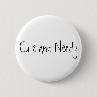 Niedlich und Nerdy Button