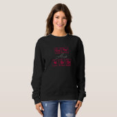 Niedlich und Nerdy geschrieben in Elementen des Pe Sweatshirt (Vorne ganz)