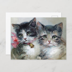 Niedlich und Niedlicher, Adorable Kittens, Postkarte