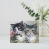Niedlich und Niedlicher, Adorable Kittens, Postkarte (Stehend Vorderseite)