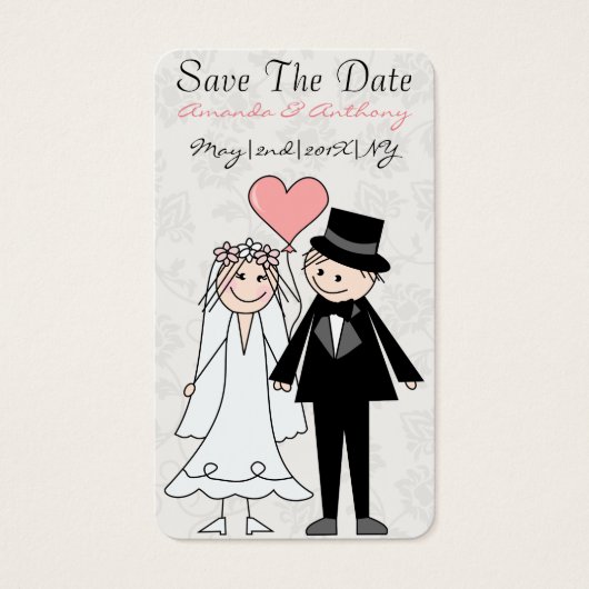 Niedlich und originell Save the Date (Vorderseite)