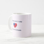 Niedlich und samoanisch kaffeetasse (Vorderseite Links)