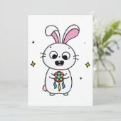 Niedlich und sonnig dankeskarte (Stehend Vorderseite)