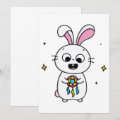 Niedlich und sonnig dankeskarte (Vorne/Hinten)