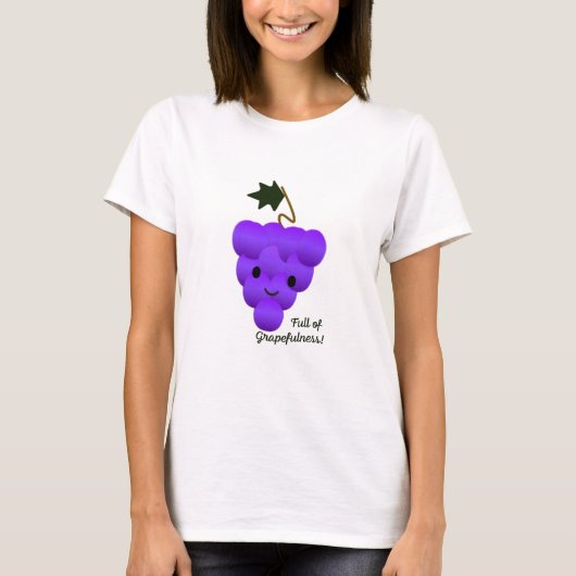 Niedlich und sonnig Grapefulness Trauben T-Shirt (Vorderseite)
