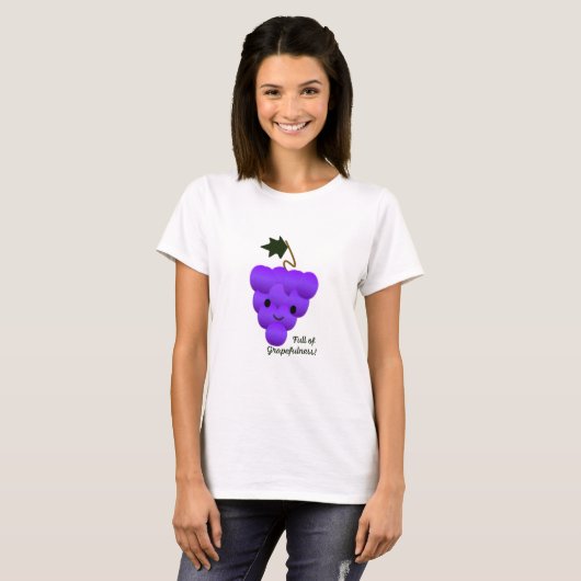 Niedlich und sonnig Grapefulness Trauben T-Shirt (Vorne ganz)