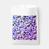 Niedlich und Spaß Lila, Blau und Schwarz Halloween Geschenktütchen (Vorderseite)