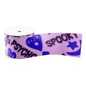 Niedlich und Spaß Lila, Blau und Schwarz Halloween Ripsband (Spule)