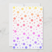 Niedlich und Spaß Moderne Abstrakte Kinder Frosch Einladung (Rückseite)