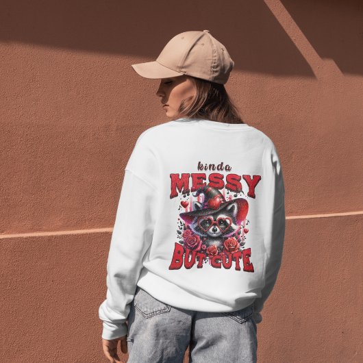 Niedlich und spielerisch Raccoon-Spaß Sweatshirt