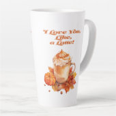 Niedlich und trendig "Ich Liebe dich, wie ein Latt Milchtasse (Rechte Ecke)