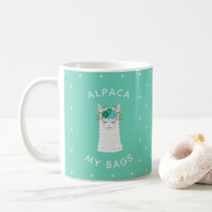 Niedlich und trendy Alpaca   Türkis Kaffeetasse