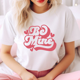 Niedlich und trendy sein mein Retro-Rosa Valentine T-Shirt