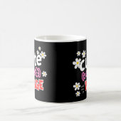 Niedlich und voller Wut Lustiger Blumiger Becher Kaffeetasse (Mittel)