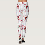 Niedlich und Whimsical Candy Cane Leggings (Rückseite)