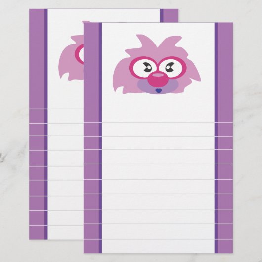 Niedlich und whimsisch briefpapier (Vorne/Hinten)