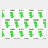 Niedlich und wütend T-Rex Dino RAWR Geschenkpapier Set (Vorderseite)