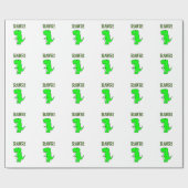 Niedlich und wütend T-Rex RAWR Geschenkpapier (Flach)