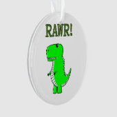Niedlich und wütend T-Rex RAWR Ornament (Vorderseite)