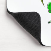 Niedlich und wütend Toy Dinosaurier Mousepad (Ecke)